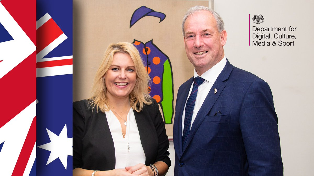 Department for Culture, Media and Sport (@dcms) on Twitter photo Sports Minister <a href="/mimsdavies/">Mims Davies MP</a> met her Australian counterpart <a href="/richardmcolbeck/">Richard M Colbeck</a> this morning, talking about sport and the value of this summer's Cricket World Cup in England and Wales - as <a href="/englandcricket/">England Cricket</a> take on <a href="/CricketAus/">Cricket Australia</a> today #CWC19 #ENGvAUS Sports Minister <a href="/mimsdavies/">Mims Davies MP</a> met her Australian counterpart <a href="/richardmcolbeck/">Richard M Colbeck</a> this morning, talking about sport and the value of this summer's Cricket World Cup in England and Wales - as <a href="/englandcricket/">England Cricket</a> take on <a href="/CricketAus/">Cricket Australia</a> today #CWC19 #ENGvAUS