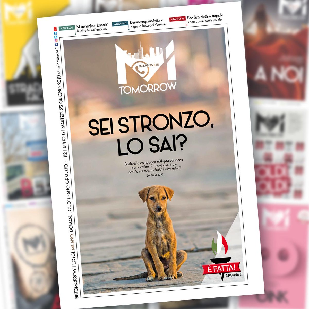 MiTomorrow's tweet photo. ๐ Milano e Cortina hanno conquistato lโorganizzazione dei Giochi invernali 2026!
๐ Emergenza abbandoni a quattro zampe: un fenomeno che รจ giร tornato ad essere record
๐#jobinthecity e le influencer piรน amate sui social
Versione digitale
๐ https://t.co/4dirUCgHIy https://t.co/h9PHAvs2Yw