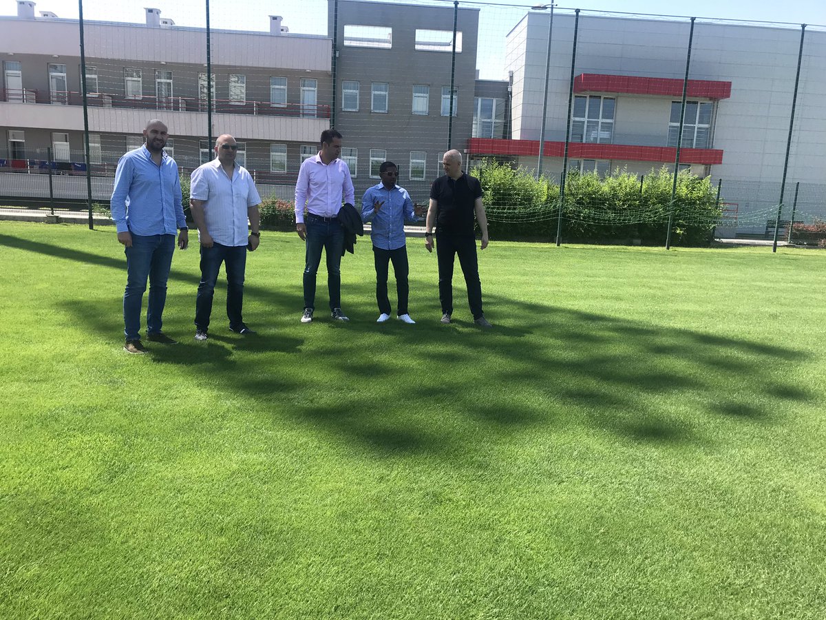 AhmedMahloof's tweet photo. Visited the Sports Center of The Football Association of Serbia @FSSrbije. A huge and impressively well equipped facility. Will discuss with the Serbian Sports Minister on the possibility of our National Football Team camping here. https://t.co/nQJegbQtyM