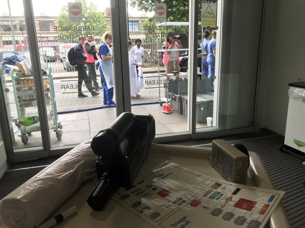 doc_smr's tweet photo. Ex Ex Exercise Flandernschlacht: Bringing out the inner Gandalf for post decon triage. Will find out if any patients slipped through soon... @EmCareandTrauma @NinaMclean2017 https://t.co/LUPAplUwDY