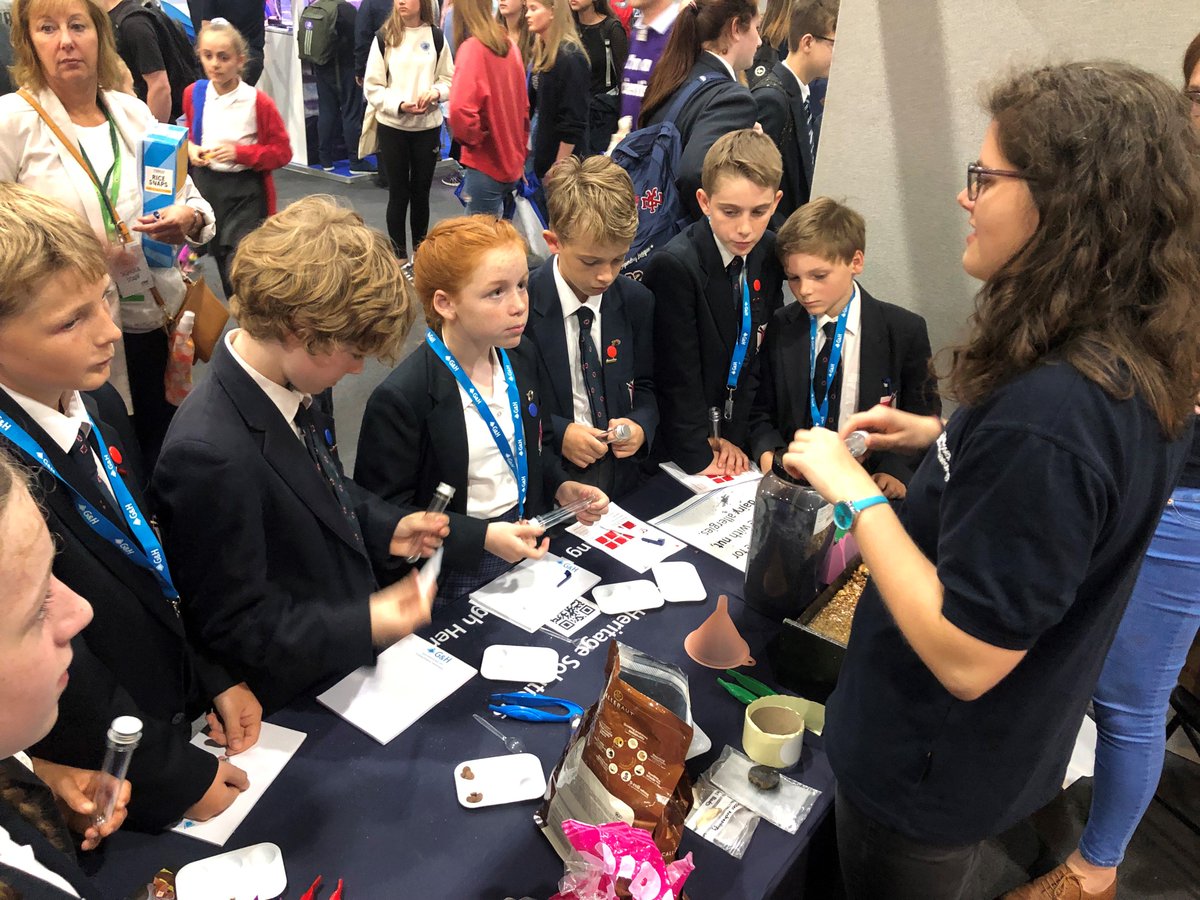 We're at #BigBangSW today running workshops for the 6000 children on site. So far we’ve delivered 2 workshops on Geoarchaeology and 150 students have made their own chocolate geoarchaeology core samples 🤤🍫 @TBB_SouthWest #engineering #tech #STEM #science #archaeology #learning