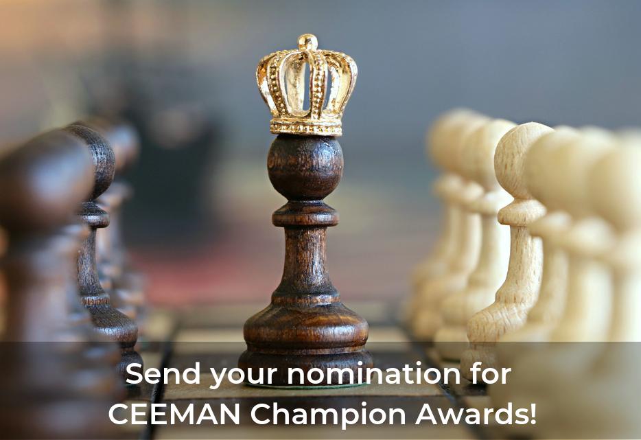 CeemanNetwork's tweet photo. Send your nominations by the end of this week and compete with the brightest and most dedicated individuals from our network for CEEMAN Champion Awards 2019! https://t.co/F6vCNocI38 https://t.co/S7ei8FiXa7
