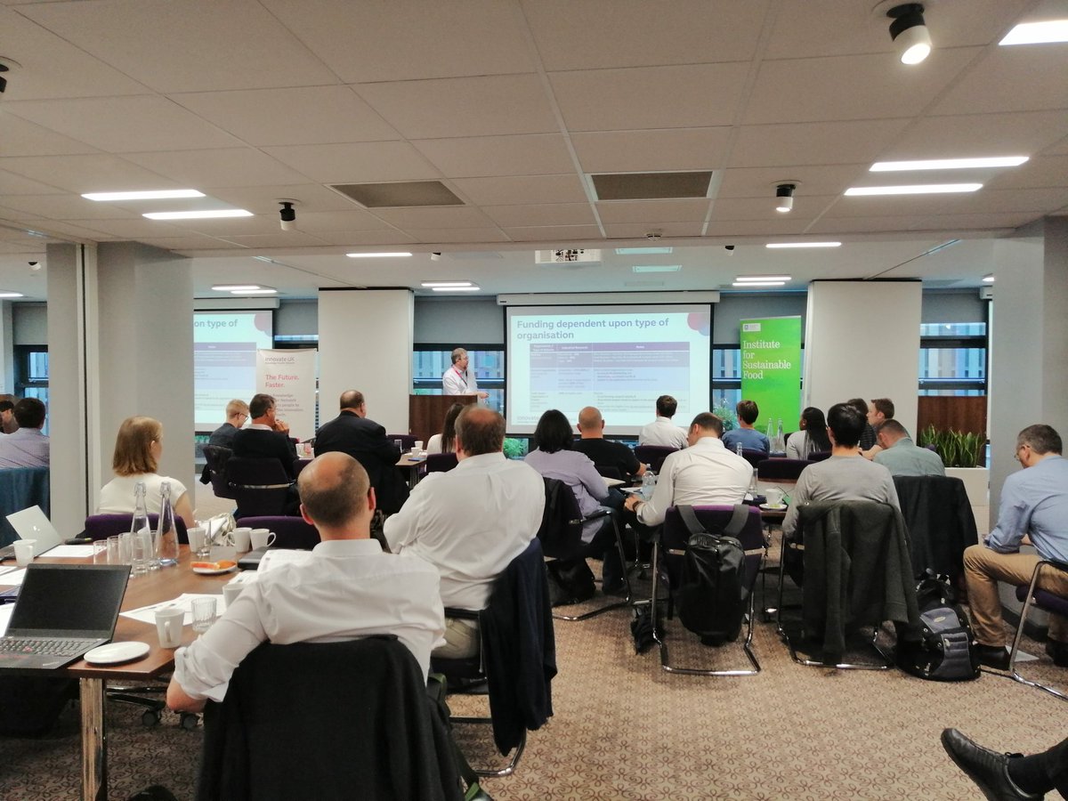 RobertaShef's tweet photo. Thrilled to be at this #ktnevent discussing #agritech #earlyadoption @susfoodshef @KTNUK https://t.co/zABscTslda