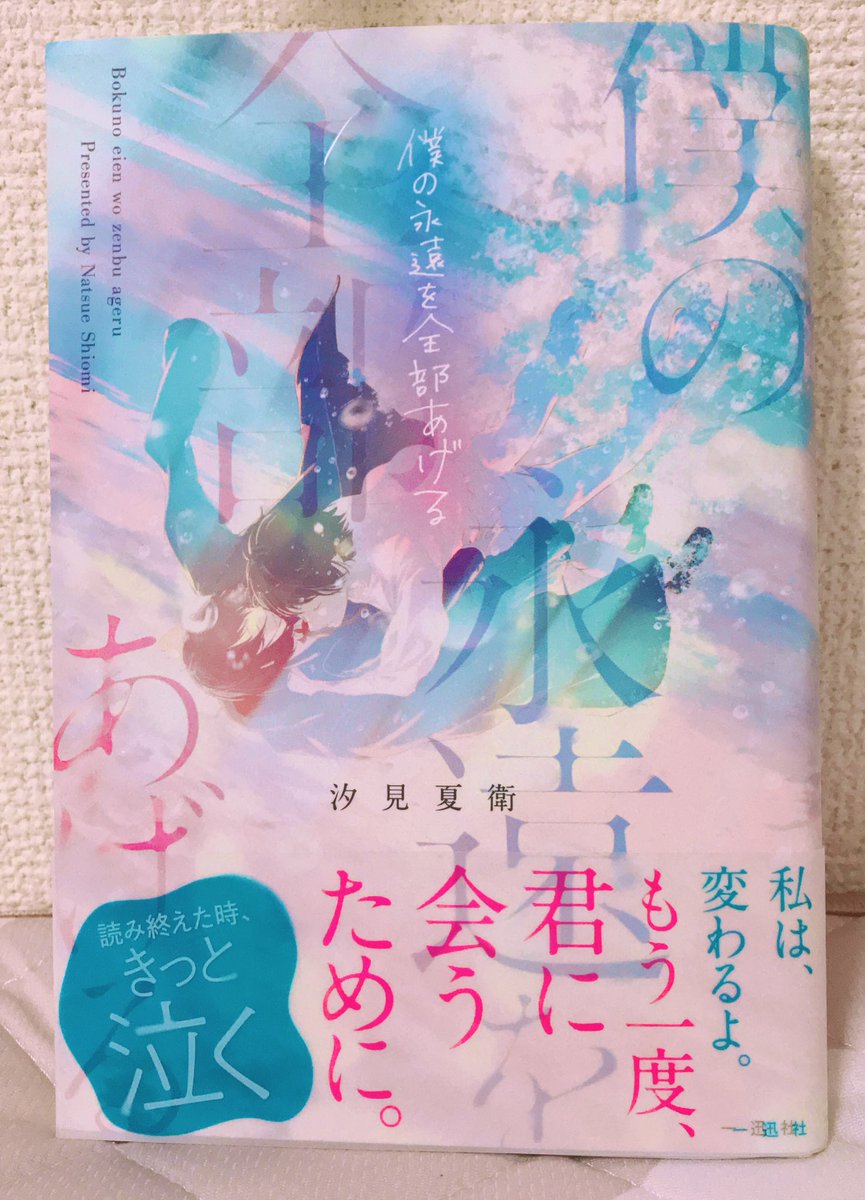 みうみ V Twitter 帯に泣くと書かれている恋愛小説は嫌いだけど 表紙にひかれて買った セリフの一つ一つが本当に美しい 自分の存在価値が見いだせない主人公に放った男の子のセリフ 題名の意味 主人公の変化 読むと生きる元気をもらえる 汐見夏衛 僕の永遠を全部