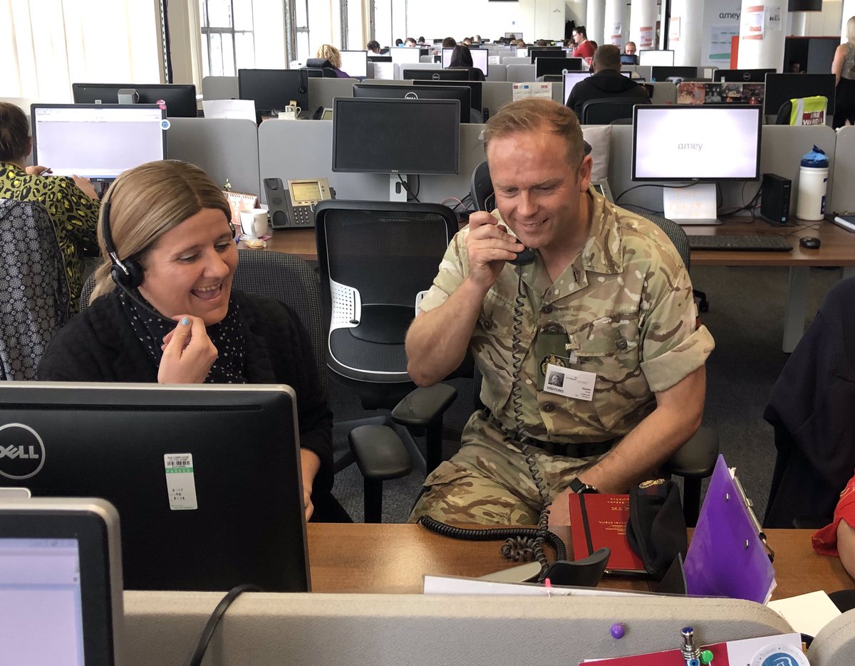 StuartJonesCX's tweet image. Fantastic to have @ArmySgtMajor Gavin Paton and @Home_Command visiting the @Ameyplc Customer Service Centre today, spending time with staff, helping to put into context how our services help soldiers #puttingpeoplefirst #creatingbettersolutions