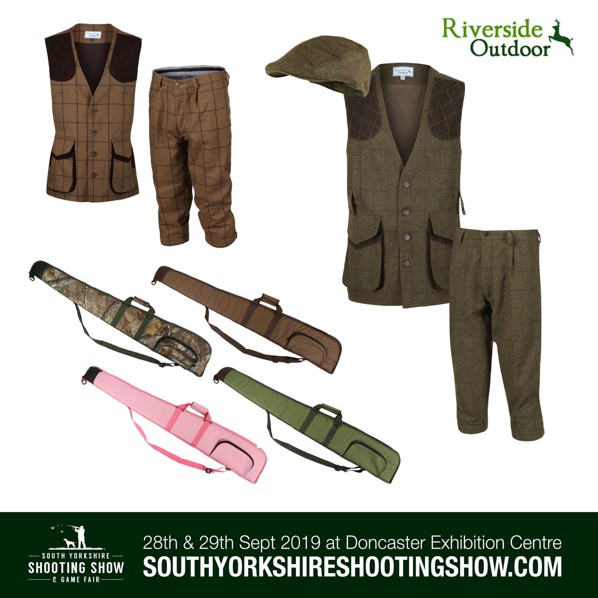 We welcome Riverside Outdoor to the 2019 show - a family run business producing high quality products at affordable prices. Buy tickets online at southyorkshireshootingshow.com #syss #southyorkshireshootingshow