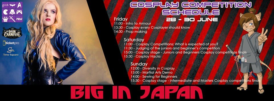 See our Cosplay stage schedule here 
#geekfest2019 #cosplay