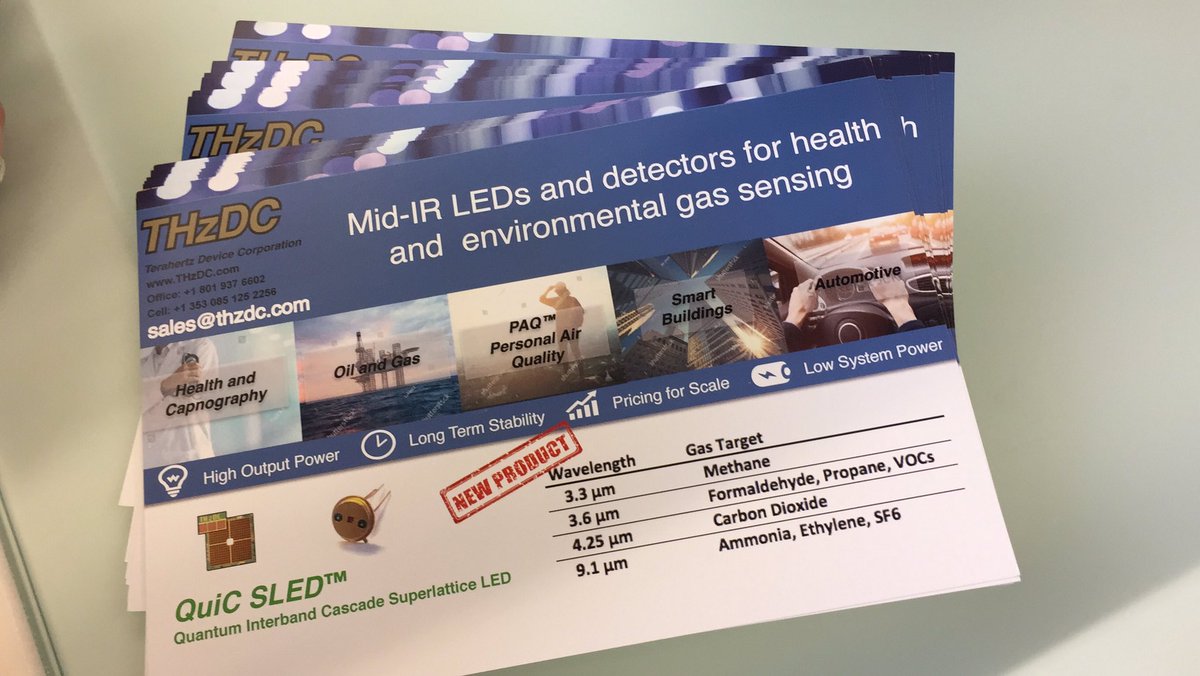 TerahertzDC's tweet image. We want to come visit at your booth!  Share your booth#
#MidIRleds #LWIRLEDs #SensorplusTest