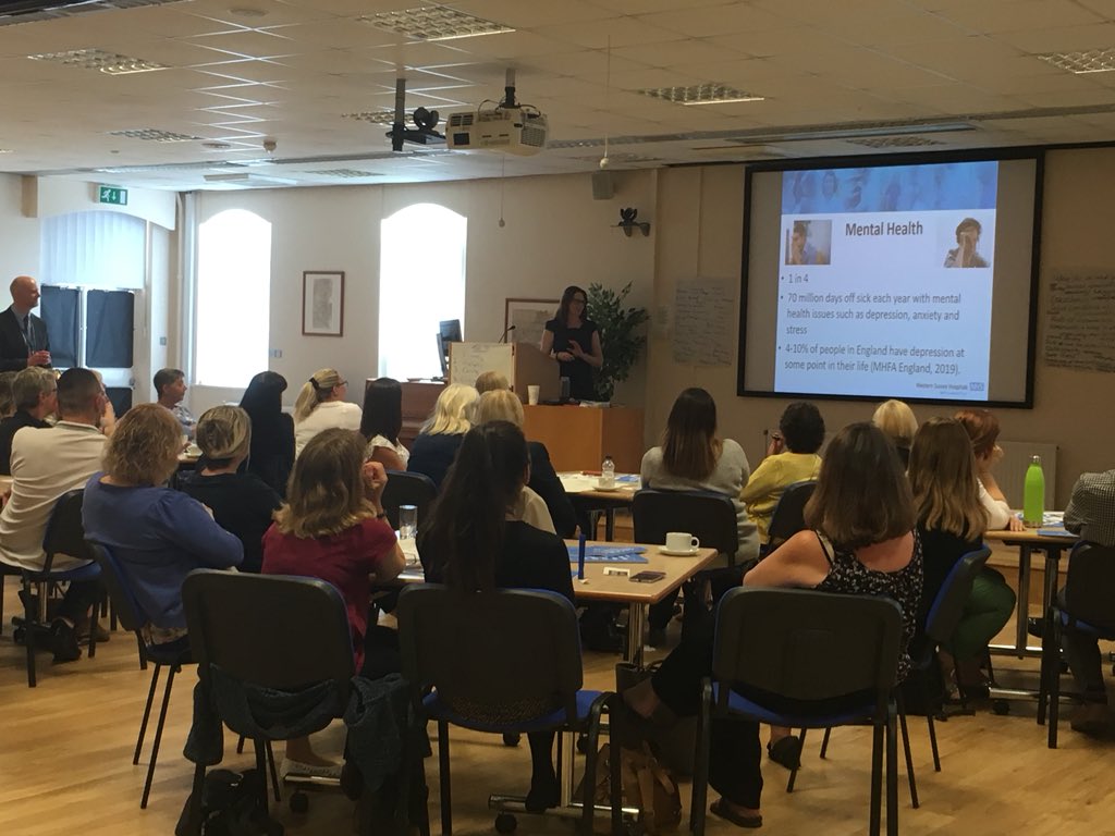 TeamWsht's tweet photo. Thanks to @ClayGemma talking about mental health and well-being at the #teammedicine admin day. Sharing with teams how to access help and support. https://t.co/Oy3o7i6qqO