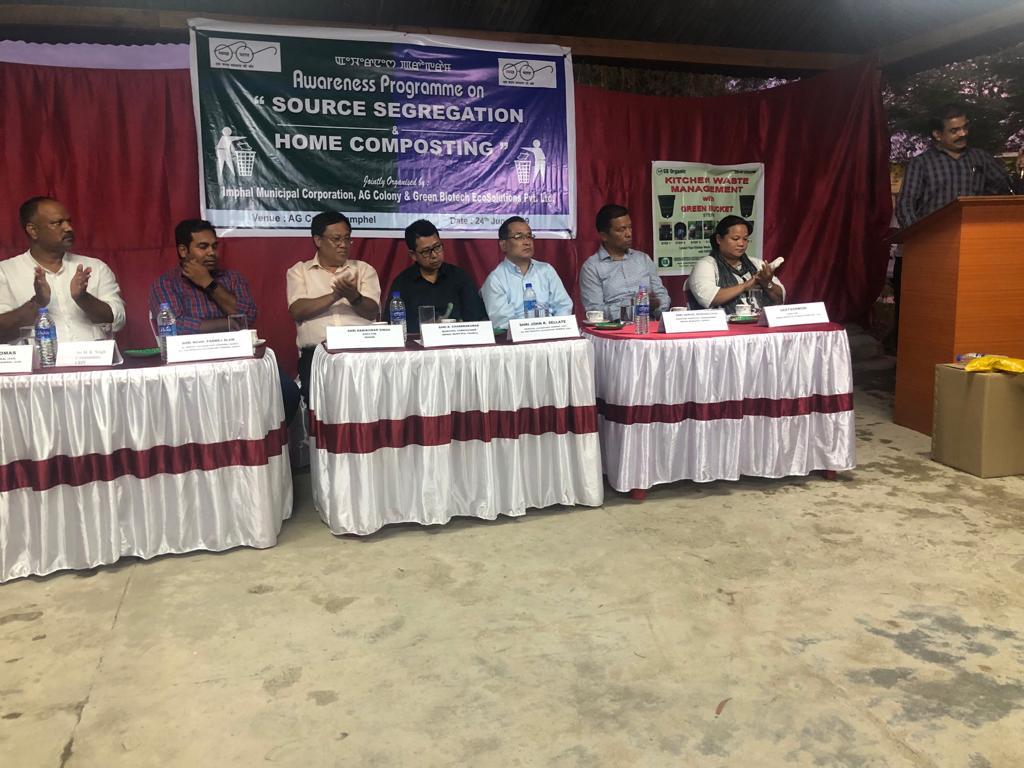 forum4cities's tweet photo. Imphal Municipal Corporation launched #SourceSegregation &amp; #HomeComposting at AG Colony,Lamphelpat,Imphal by Principal Accountant General &amp; SBM Mission Director,Manipur on 24 June '19. 
It has strengthened #DecentralisedWasteManagement in the community &amp; among fellow earthians ♻️ https://t.co/oyBRzs5xnB