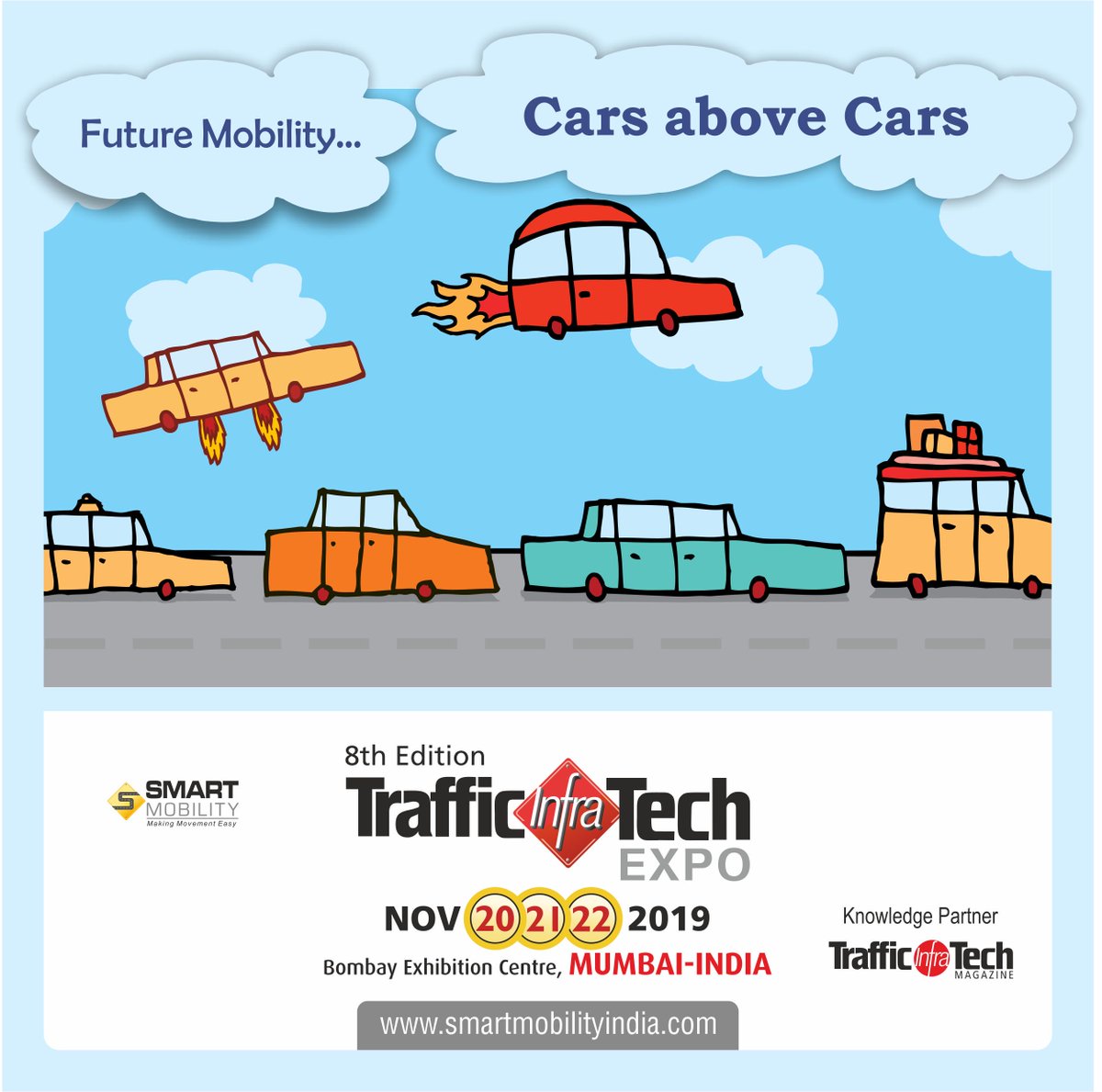 Trafficinfratec's tweet photo. FutureMobility....
Cars above Cars
Trafficinfratech and Parkinginfratech Expo 2019
Visitor Registration: https://t.co/Ma4rOmlKsC
Exhibit now : https://t.co/QOMtukE6Hz
#SMARTMOBILITYINDIA #innovation #ai #EV #flyingcars #flyingtaxi #future #ttexpo20019 #ttexpo
@SudarshanTJ https://t.co/5vSJoLMbB6