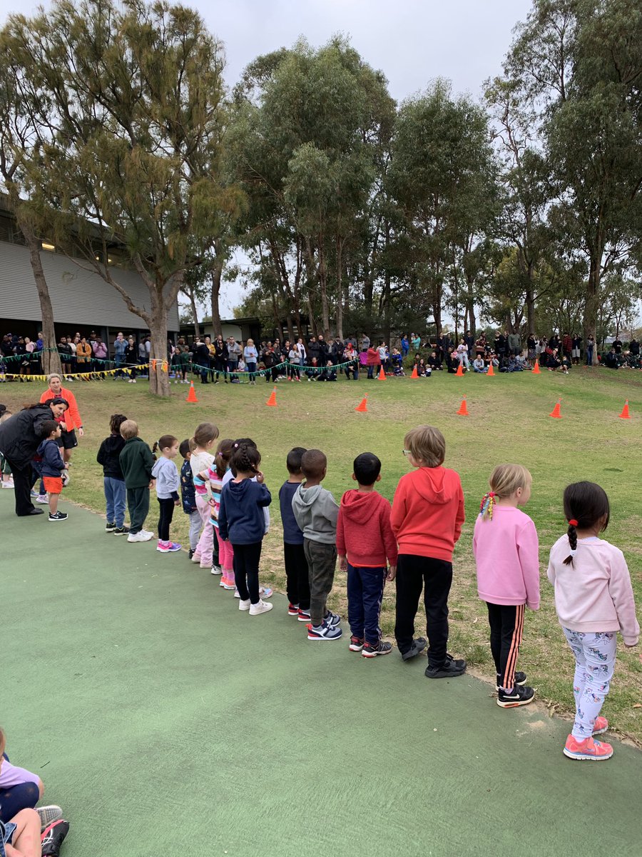 karmelamessineo's tweet photo. Cross Country Carnival Day. Every student participated and finished - with a smile. Winners all round. Day started by the sensation Kindy Kids. https://t.co/KWDw7omrej