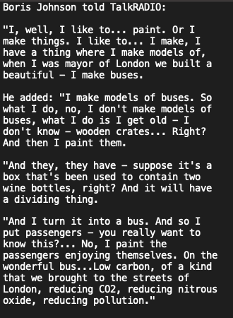 Ally Fogg On Twitter At This Point I Must Insist That We All Refuse To Acknowledge Boris Johnson Mention Him Interview Him Discuss Him Or Vote For Him Until He Has Produced