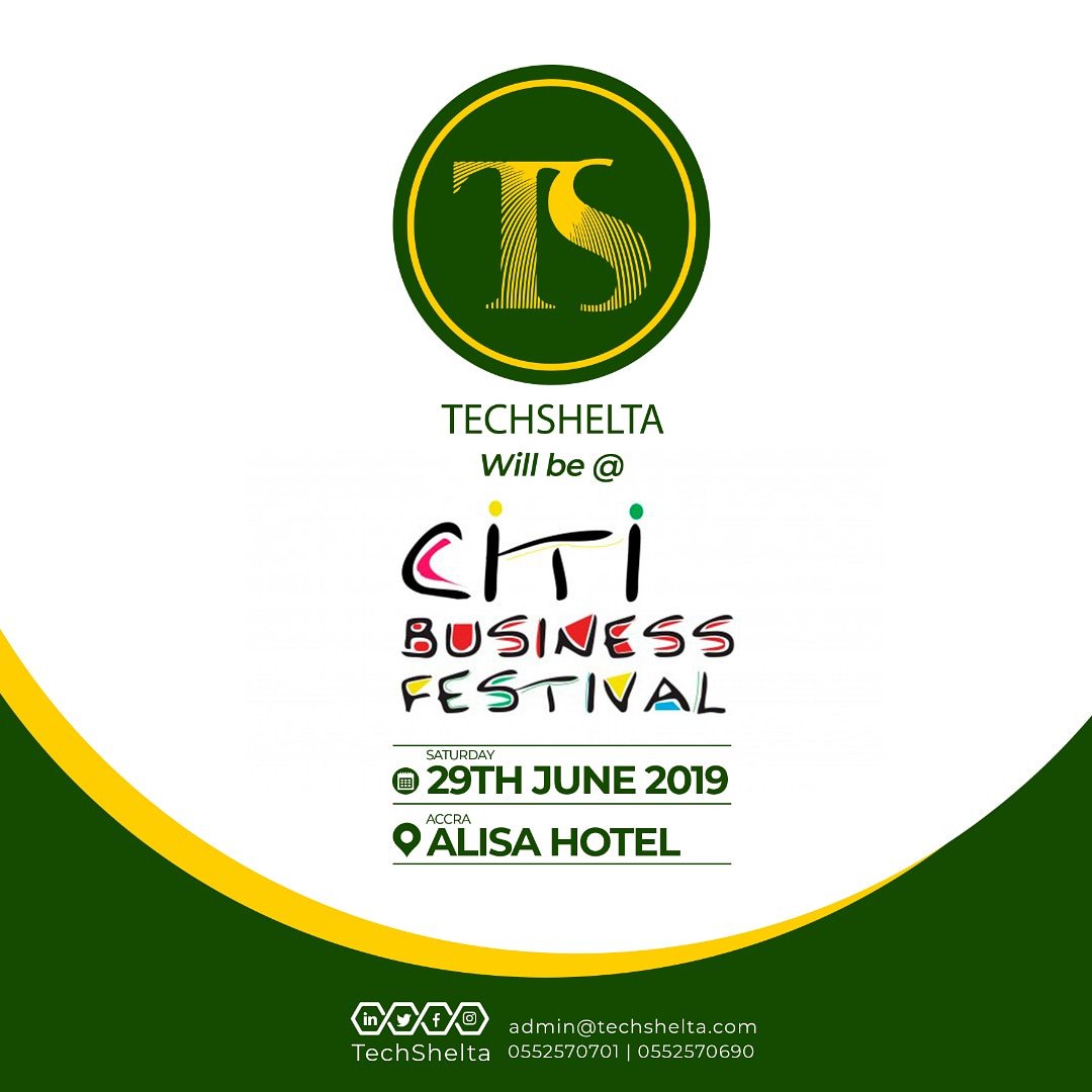 GiftyMQuarshie's tweet image. Kindly make a Date with Us this Saturday at the Citi Business Festival.

Visit Our Stand and let&apos;s have an Interaction on the Infinite Possibilities in the AgriBusiness Space.

WE will be HAPPY to have YOU with US.

#TechShelta.#AgriBusiness.#Collaborations.#FoodSecurity.