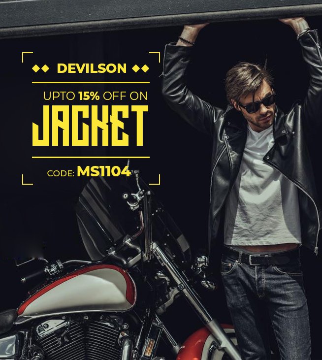 DevilSo40922162's tweet image. Special Sale: 15% off on the all motorcycle apparel at the Devilson. Enjoy the Sale: bit.ly/2IuDTOn
Coupon Code: MS1104
#Sale #Devilson #Leather #jacket
#Motorcycle #Biker #Motorbiker
