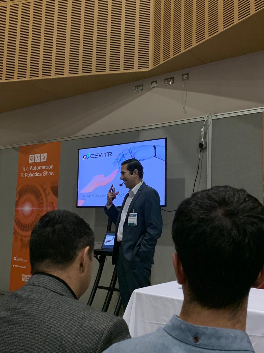ramvmen's tweet photo. This morning I had the pleasure of speaking at the @NationalMSC. A great platform to give people in the industry an insight into how #RPA enabled #Digitalworkforces can ease workloads & ever-increasing pressure to add value to businesses. #supplychaintech #manufacturingtechnology https://t.co/G811hZhf55