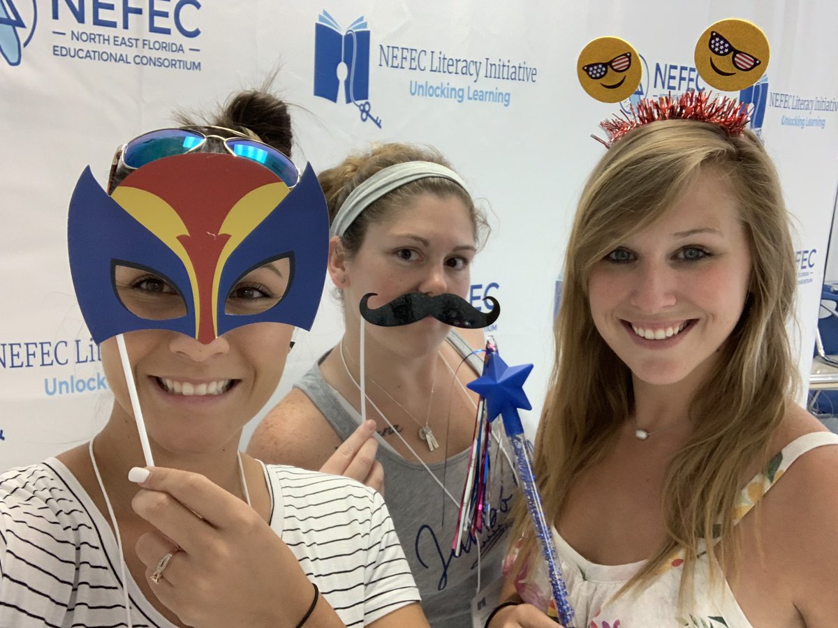 ANorm16's tweet photo. Selfie with a new colleague! I’m so excited to join the 3rd grade team at Belle Terre Elementary!! @nefec #NEFECPL #unlockinglearning #FindYOURword https://t.co/686t4XaYYH