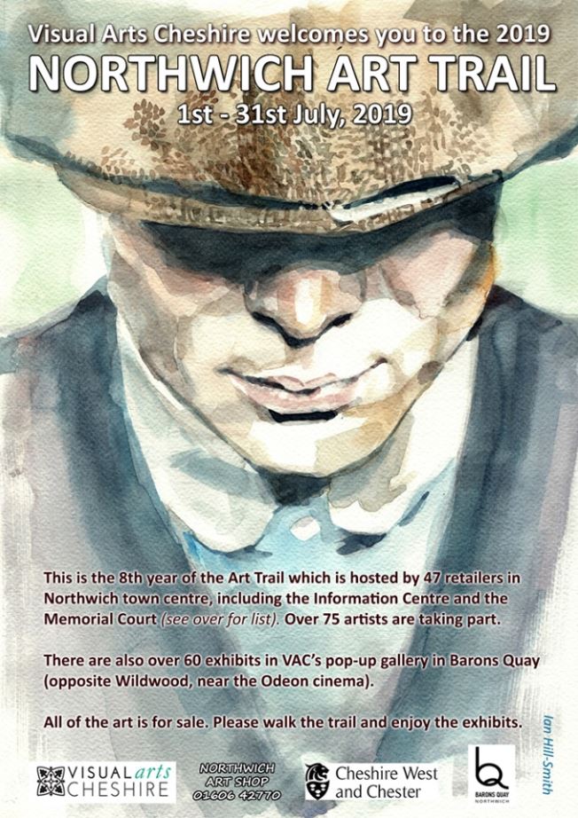 The #Northwich Art Trail returns for its 8th year this July as part of the 2019 Festival of Arts! 

As well as the trail itself there will be over 60 exhibits in Visual Art Cheshire's pop-up gallery in <a href="/barons_quay/">Barons Quay</a>. 🎨 🖌️ 

<a href="/TeamBID/">Groundwork BID Team</a> <a href="/VisitCheshire/">Visit Cheshire</a> <a href="/ilovenorthwich/">ILoveNorthwich</a> @NorthwichArt