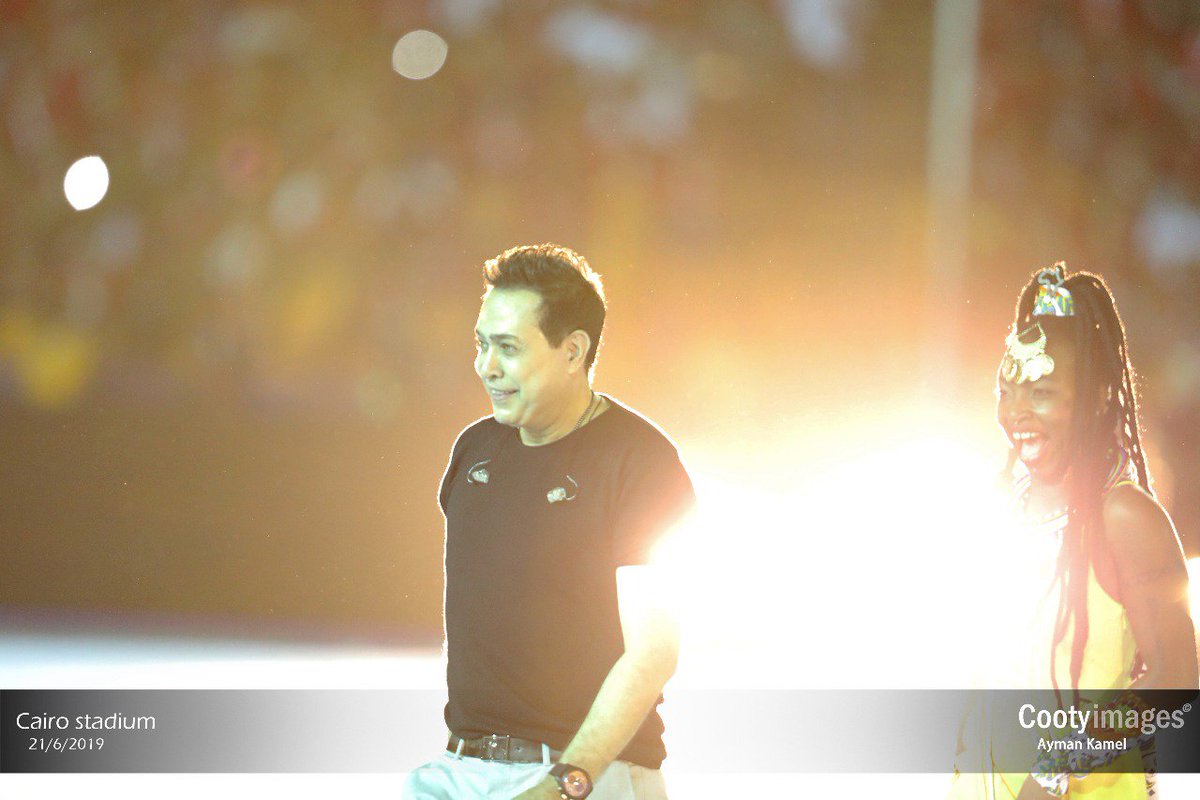 CootyImages's tweet photo. The performance for the official song for AFcon 2019 "Metgam3en" - at the opening ceremony 
Cairo international stadium 21/6/2019 
Photos: @CootyImages / Ayman kamel 
🇪🇬 : @hakim
🇳🇬 : @Femiakuti
🇨🇮 : Dobet_Gnahore 
#مصر2019
#شجع_مصر
#امم_افريقيا_2019
#كاس_الامم_الافريقية https://t.co/7YvjCimc6B