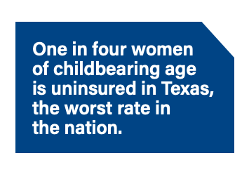 putkids1st's tweet photo. One maternal health barrier highlighted in our report:
TX has the worst uninsured rate in the US for women of childbearing age
#TXlege passed nothing to fix it
TX House passed #HB744 to take a key step to address this challenge, but the TX Senate didn't take it up
#TCFCevents https://t.co/edtZLL40UT