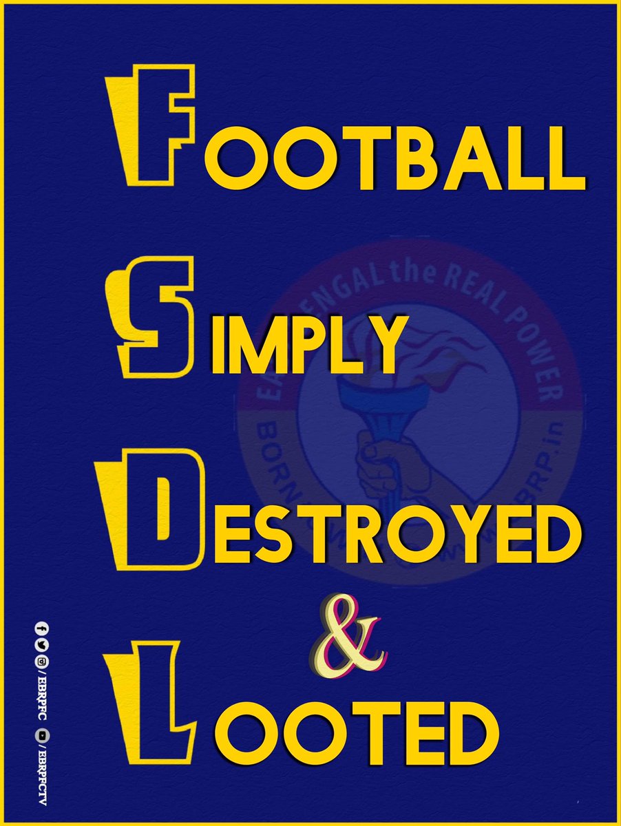 EBRPFC's tweet image. An appeal to all #Fans of Football. Can we do ourselves a favour and ReTweet this? This isn’t about inter-clubs anymore. We supporters need to survive and we want #Football to survive. Thank You Guys 🙏🏻 #SaveIndianFootball