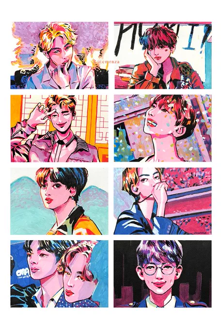 All Festa marker requests I did the past few weeks during comm breaks ? 

?️: Miniso acrylic markers

#btsfanart 