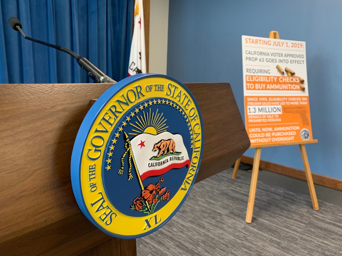 AGBecerra's tweet image. Live in 10 minutes: @GavinNewsom, @DrBurkeHarris, I will discuss #Prop63 and how California leads the nation in the fight against #gunviolence. 
oag.ca.gov