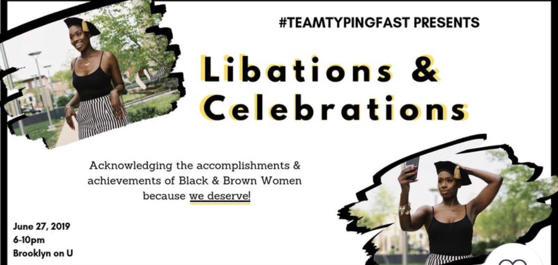 KishaAyana's tweet image. Check out "#TeamTypingFast Libations and Celebration Happy Hour/Mixer" eventbrite.com/e/teamtypingfa…