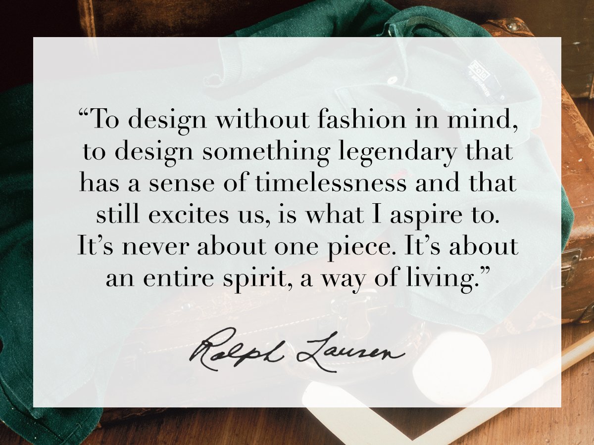 Ralph Lauren A Twitter For Over 50 Years Ralphlauren Has Inspired The Dream Of A Better Life Through Authenticity And Timeless Style We Approach Global Citizenship Sustainability With This In Mind Learn Ralph Lauren A Twitter For Over 50 Years Ralphlauren Has Inspired The Dream Of A Better Life Through Authenticity And Timeless Style We Approach Global Citizenship Sustainability With This In Mind Learn