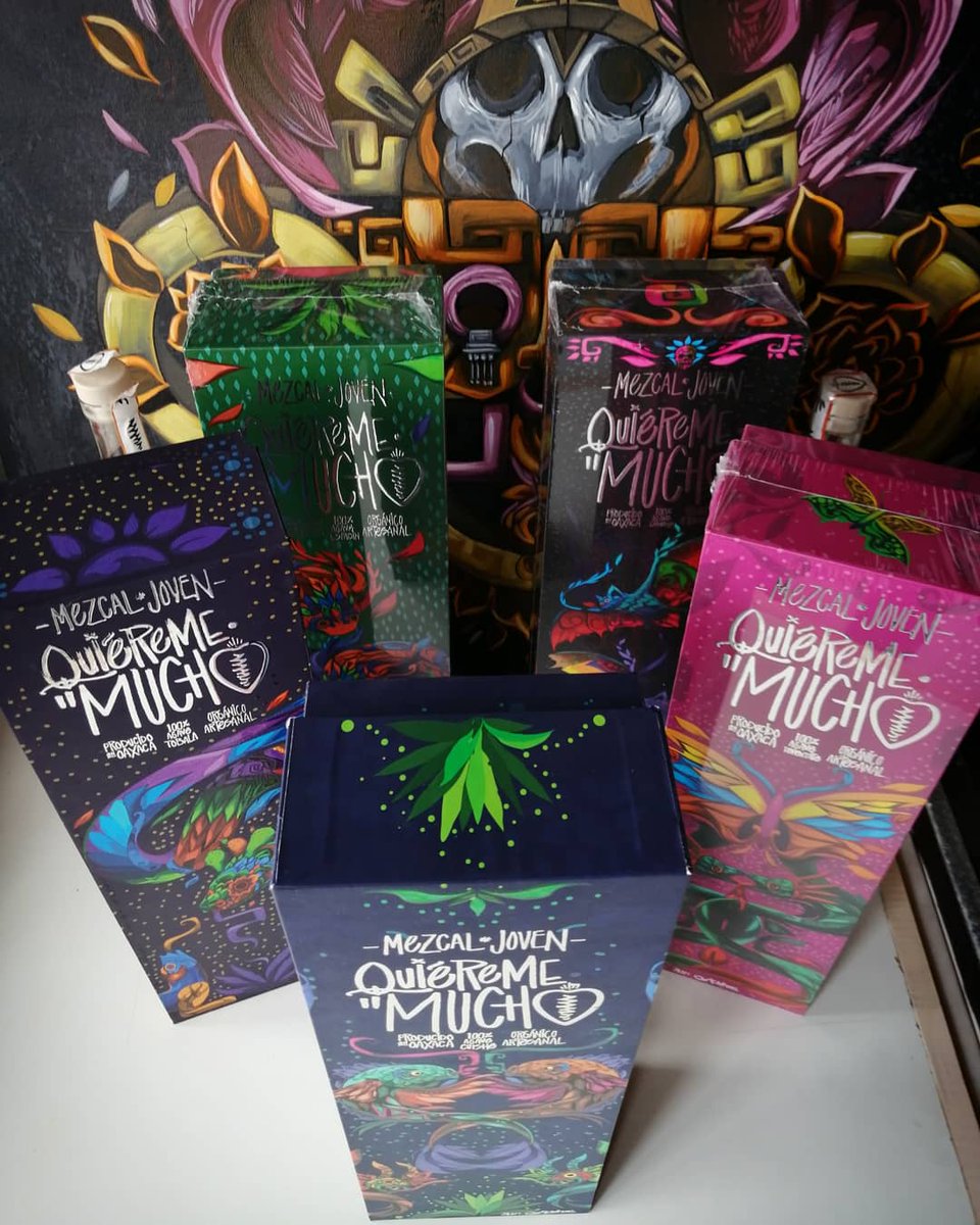 hidroc's tweet photo. Les presento los cinco diseños especial que realice para @quierememucho_mezcal .
.
#Hidrock #hidroc #hidrocone #hidro #ilustracionemexicana #oaxaca #alebrijes #mexicano #mexico #arte #wacom #quierememuchomezcal #murcielagos https://t.co/SaNXrP1xNl