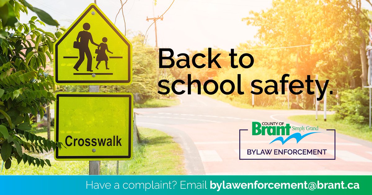 The County of Brant would like to remind all motorists that stopping is strictly prohibited when signs are posted. This is especially important in front of and around our schools. Help keep our kids safe. <a href="/GEDSB/">Grand Erie District School Board</a> @BHNCDSB #safeschools #bylawsBrant
brant.ca/bylaws