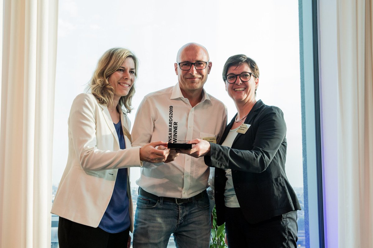 Last night at the Innovation in Insurance Awards #Insawards19, that showcase the best examples of insurance technology innovations. This year the award attracted 395 submissions from 54 countries: Proud to be the winner of the Connected Insurance &amp; Ecosystems Award. @efma_news