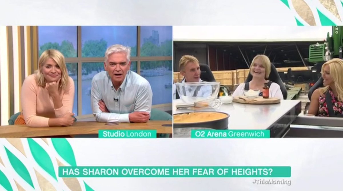 3 camera OB today at the O2 in London. 'Blueberry pie in the sky' created by <a href="/philvickerytv/">Phil Vickery</a> airbourne at 100ft as a treat for a guest whom had overcome her fear of heights thanks to <a href="/the_speakmans/">Nik Speakman</a> 

All cameras on separate encoders on 4G backhaul. <a href="/leegeorghiou/">lee georghiou</a> &amp; <a href="/audiooxide/">Steve Hoy</a>