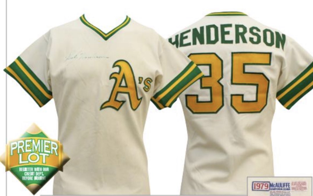 rickey henderson jersey for sale