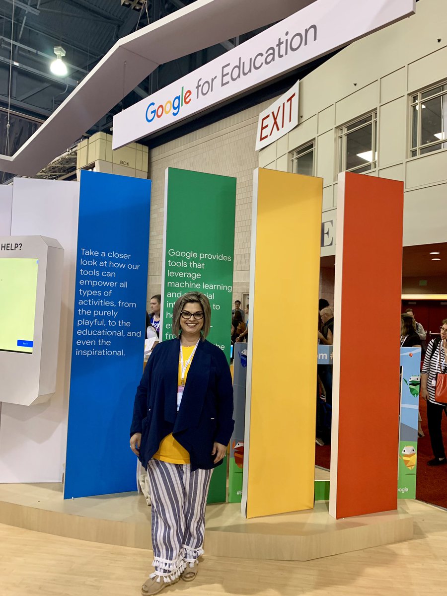 DrTHamm's tweet photo. Bucket list, check! Just finished working my @GoogleForEdu shift at #ISTE19. Excited teachers, inquisitive Network Admin, and stellar school/district leadership. I am always so Googley about things like this, and it was amazing to feel the passions of others! #GoogleEI #LON17 https://t.co/UTs6NjFfab