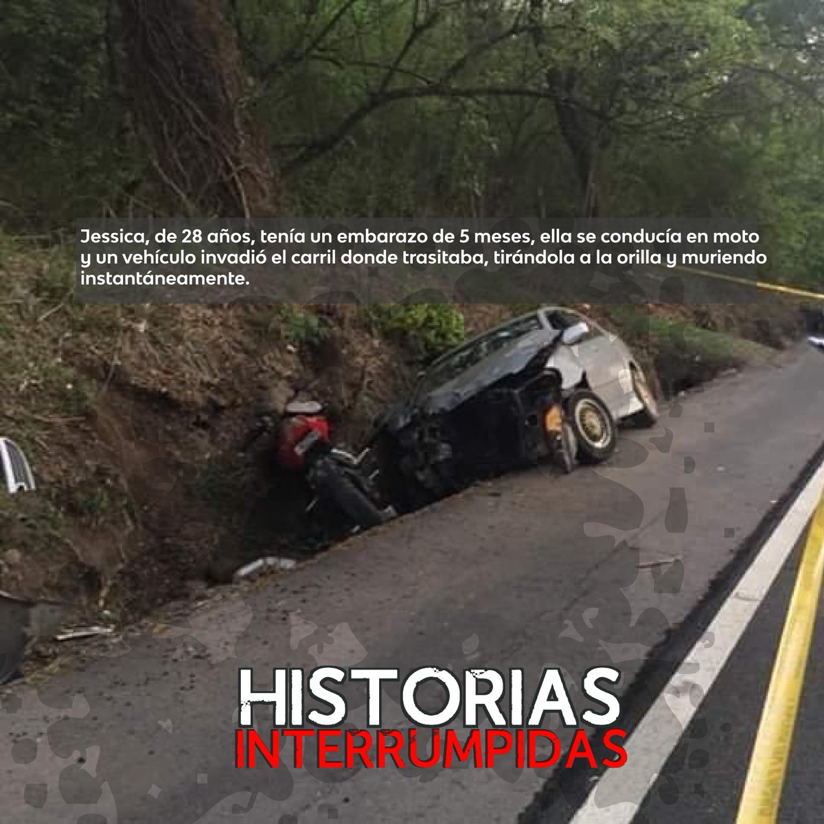InformaSV's tweet photo. Hay historias que ni siquiera pudieron iniciar, exigimos una Ley de Transporte Terrestre, Tránsito y Seguridad Vial que evite tantos accidentes que a diario sufre El Salvador. 
¡No más #HistoriasInterrumpidas!

Noticia: https://t.co/uYefZAGYEx
Fuente: El Diario de Hoy https://t.co/UdJaxBGlAU