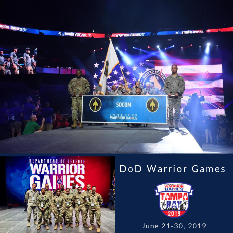 MetisLLC's tweet image. Our FSO Victor Rivera led the @warriorgames Opening Ceremony by co-presenting the SOCOM Warrior Games Banner.

Come show your support for the Warrior Games in downtown Tampa! You can find links to event times on their Facebook page and on dodwarriorgames.com.
