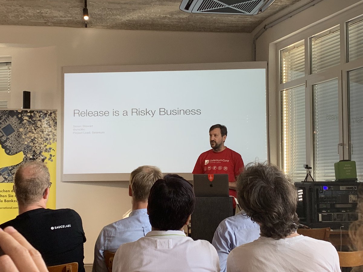 grisuBotium's tweet photo. release is a risky business: @shs96c finally at the #testbustersnight in vienna. https://t.co/HWWtlV40mP