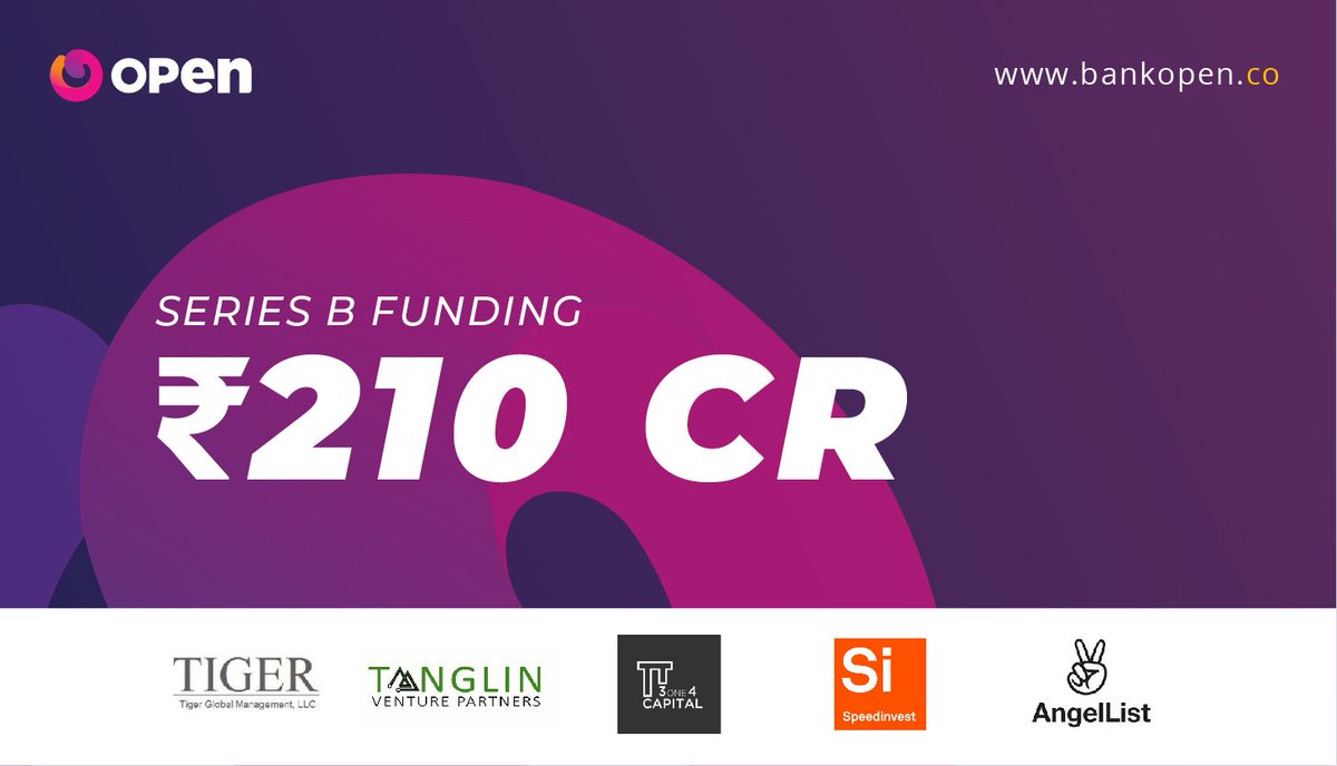 NEWS FLASH - We're thrilled to announce that we've raised a Series B funding of Rs 210 Crores led by Tiger Global Management, alongside Tanglin Venture Partners Advisors and our existing investors.
Here's to many more years of stirring up the Fintech space 🙌

#BusinessBanking