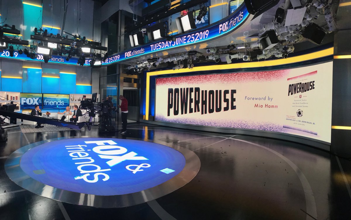 Just finished our segment on ⁦<a href="/foxandfriends/">FOX & Friends</a>⁩ talking our book #Powerhouse and ⁦<a href="/USWNT/">U.S. Women's National Soccer Team</a>⁩ ⁦<a href="/JohnGillisJr/">JohnGillisJr</a>⁩ ⁦<a href="/DrLynetteGillis/">Lynette Gillis</a>⁩