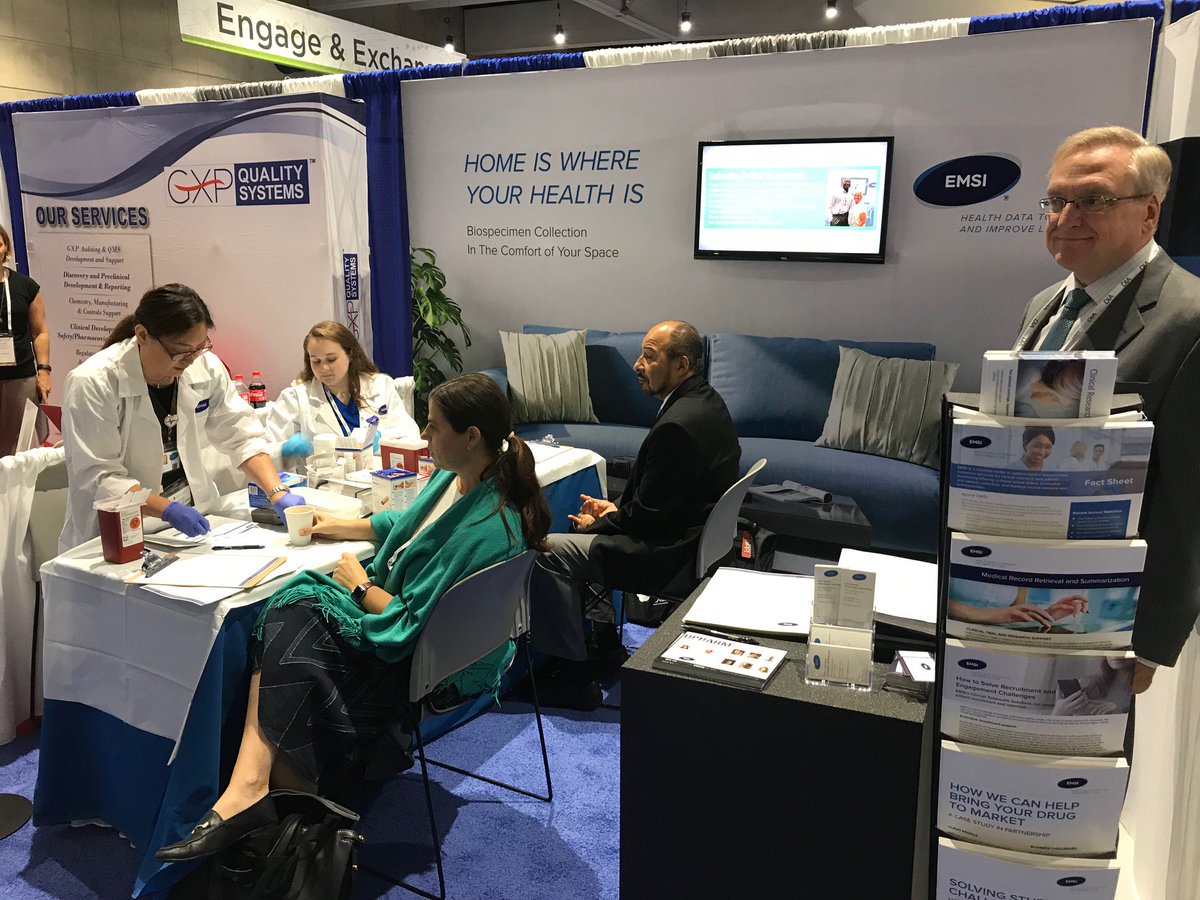 EMSInet's tweet photo. Need a cholesterol check? Get one at our booth (EMSI 844) today and tomorrow at DIA. Learn how we can perform tests like this and more for your study participants in their homes. #dia2019 https://t.co/ahdMhyi2UH