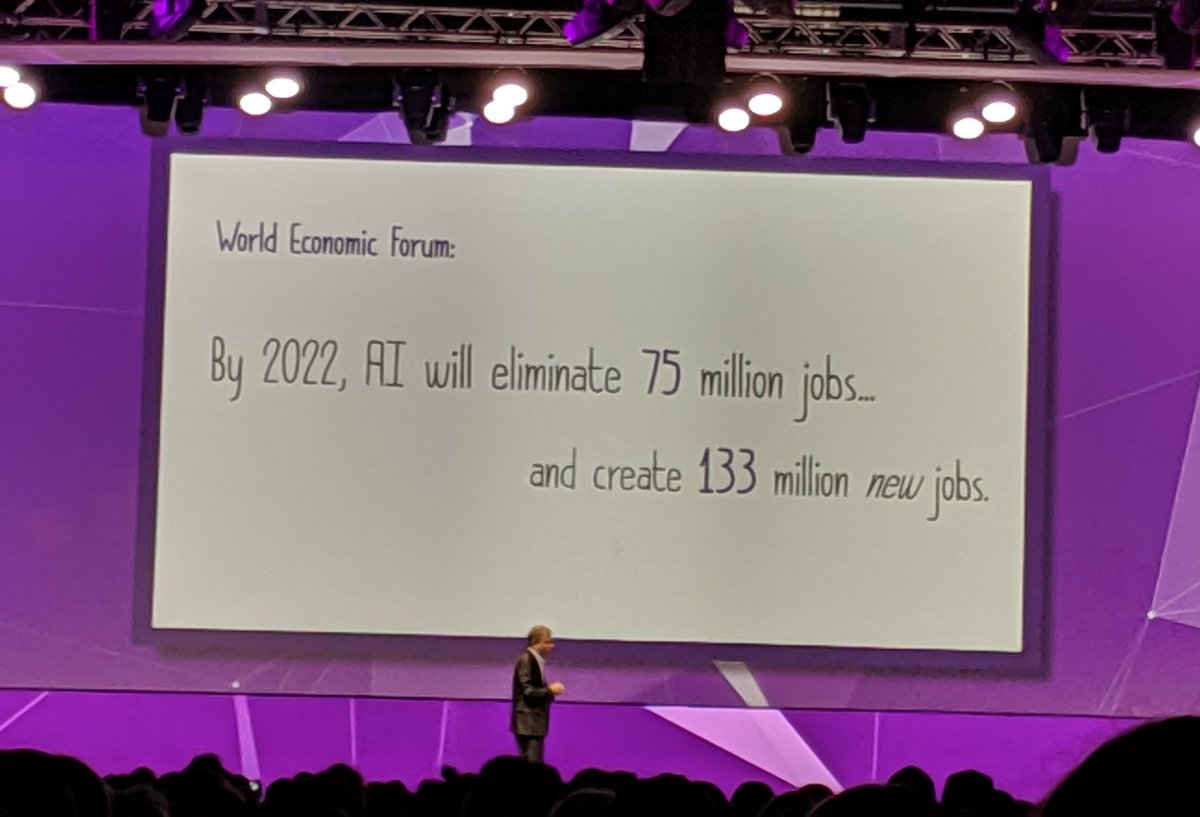 "We are worrying about the wrong thing. We should not be worrying that there won't be jobs for our students, but that we won't have prepared our students for what those jobs are." <a href="/rec54/">rec54</a> @iste #ISTE19
