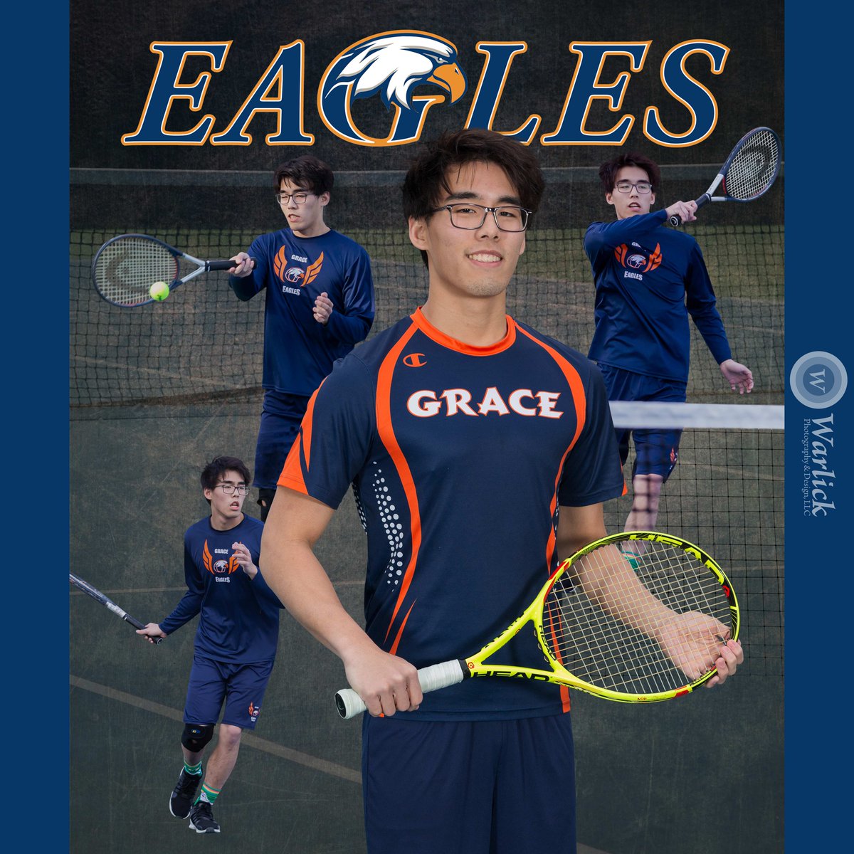 We love creating these sportraits for athletes! #tennis #sports #athlete #tennispicture #sportsportrait #ncphotographer #ncsportsphotographer #raleighncphotographer #ncschoolphotographer #tennisphoto #sportsphoto #sportsphotographer