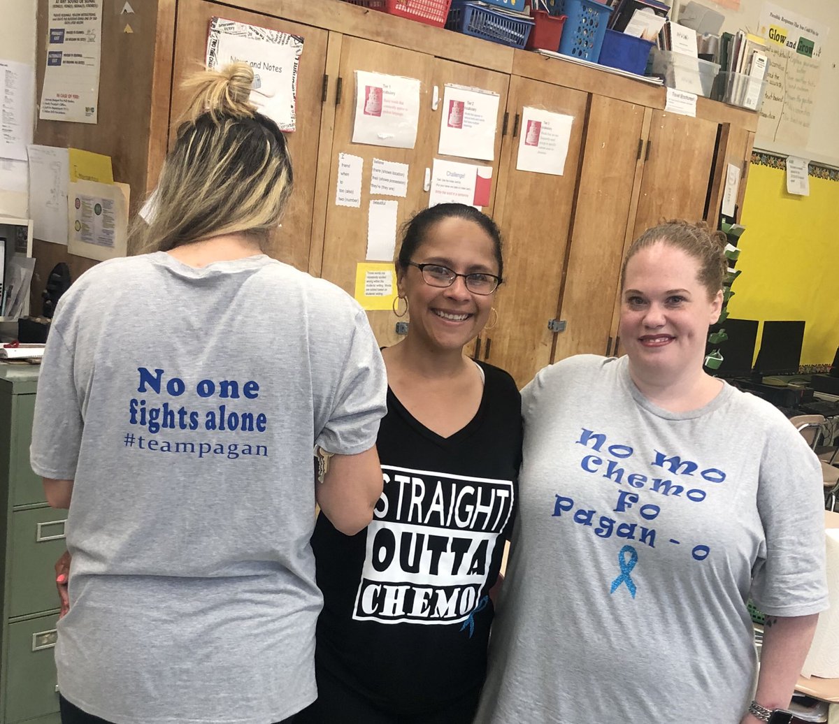 falotico_kristy's tweet photo. Standing proud with our dear friend and colleague! #nomochemofopagano #teampagan @UFT @MeishaPorter @cristinevaughan @_PS83 @District11BX #d11 https://t.co/bvdV5Ucg41