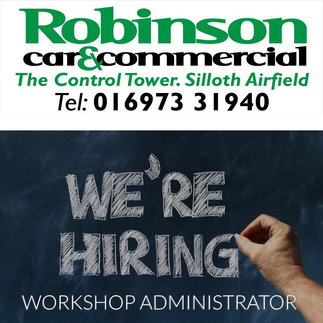 Administrator Required To Join Our Busy Commercial Vehicle Repair Workshop! To Find Out More About The Role Our Contact Details Are:

🖱 Ricky@robinsons.uk.com
 📞016973 31940

We Look Forward To You Joining Our Friendly Team!

#JobsinCumbria #FamilyBusiness #FamilyValues