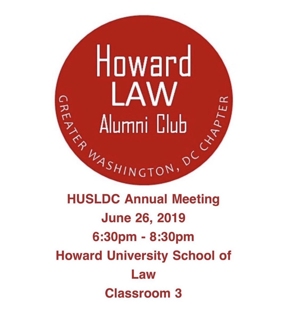 Join us tomorrow at the HUSLDC Annual Meeting for an informative and interactive conversation on what HUSLDC has been up to (it’s a lot) and how you can get involved! RSVP LINK IN BIO! #husl #blacklawyersmatter #howardlaw #husldc