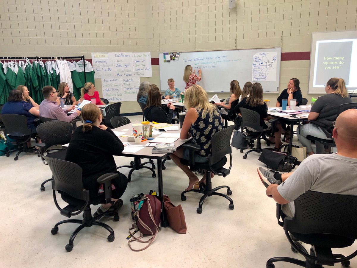 Day two of staff professional learning w/ ⁦<a href="/conniehamilton/">Connie Hamilton, Author/Consultant (she/her)</a>⁩ #HLCSGreatThings