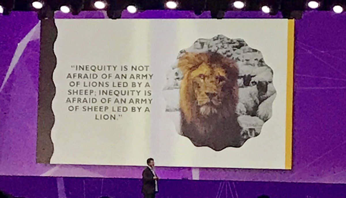 misterjpatino's tweet photo. “Don’t be lions leading sheep. Be lions leading lions.” #ISTE19 https://t.co/KLNpEjB9oQ