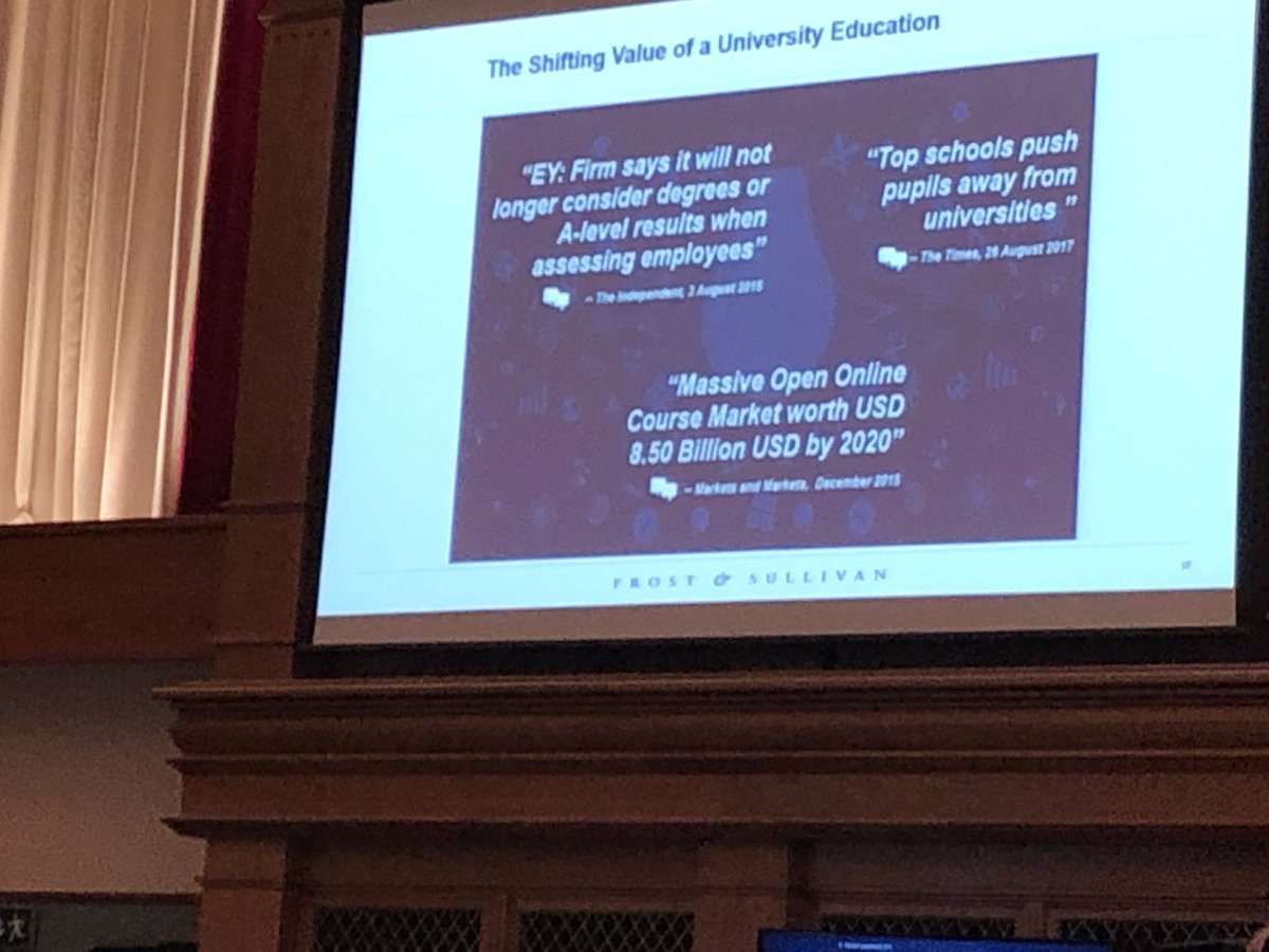 KerryHallard's tweet photo. @GSA_UK @JawadIain #GSASourcingSummitNI The very nature of learning is changing, with degrees no longer requisite from many firms. Schools are pushing students away from university studies https://t.co/x1mxxu6s4V