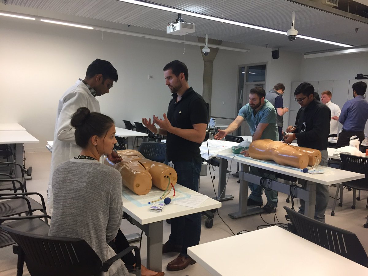 CCF_IMCHIEFS's tweet image. Day 2 of procedure lab and our interns are really enjoying this hands-on experience! #internorientation #LP #Thoracentesis #paracentesis #IV #ABG #PAPsmear #arthrocentesis